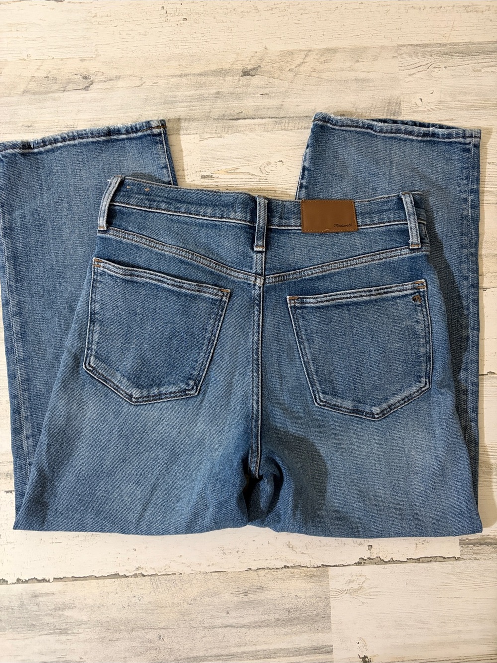 Madewell Slim Wide Leg Crop Jeans Size 28 - Picture 6 of 15